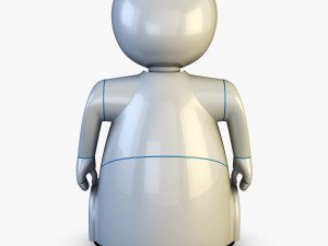 pakati robot assistant white 3D Model