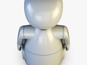 pakati robot assistant white 3D Model