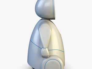 pakati robot assistant white 3D Model