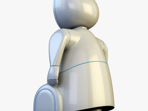 pakati robot assistant white 3D Model