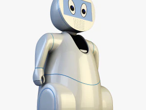 pakati robot assistant white 3D Model