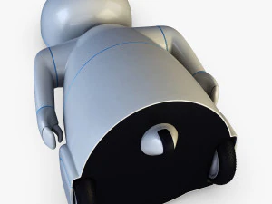 pakati robot assistant white 3D Model