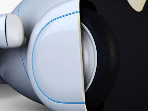 pakati robot assistant white 3D Model