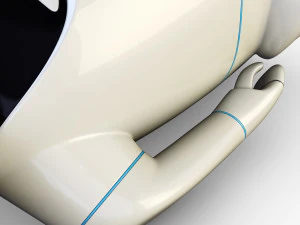 pakati robot assistant white 3D Model