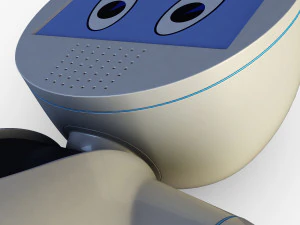 pakati robot assistant white 3D Model