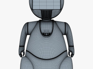 pakati robot assistant white 3D Model
