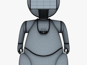 pakati robot assistant white 3D Model