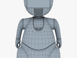 pakati robot assistant white 3D Model