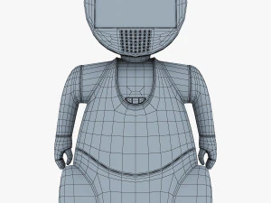 pakati robot assistant white 3D Model