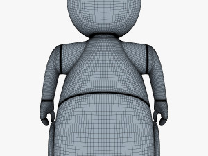 pakati robot assistant white 3D Model