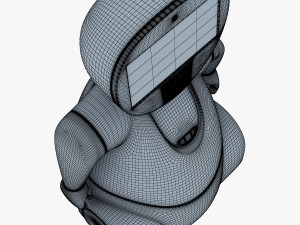 pakati robot assistant white 3D Model