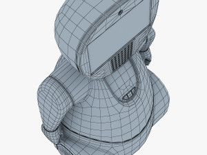 pakati robot assistant white 3D Model