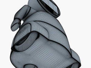 pakati robot assistant white 3D Model