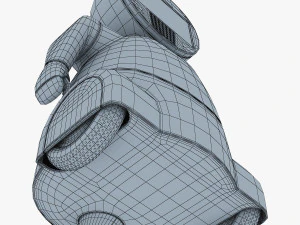 pakati robot assistant white 3D Model