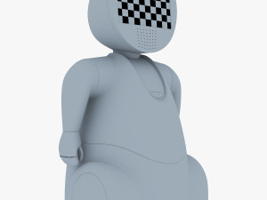pakati robot assistant white 3D Model