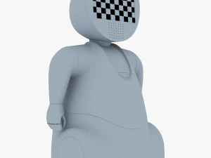 pakati robot assistant white 3D Model