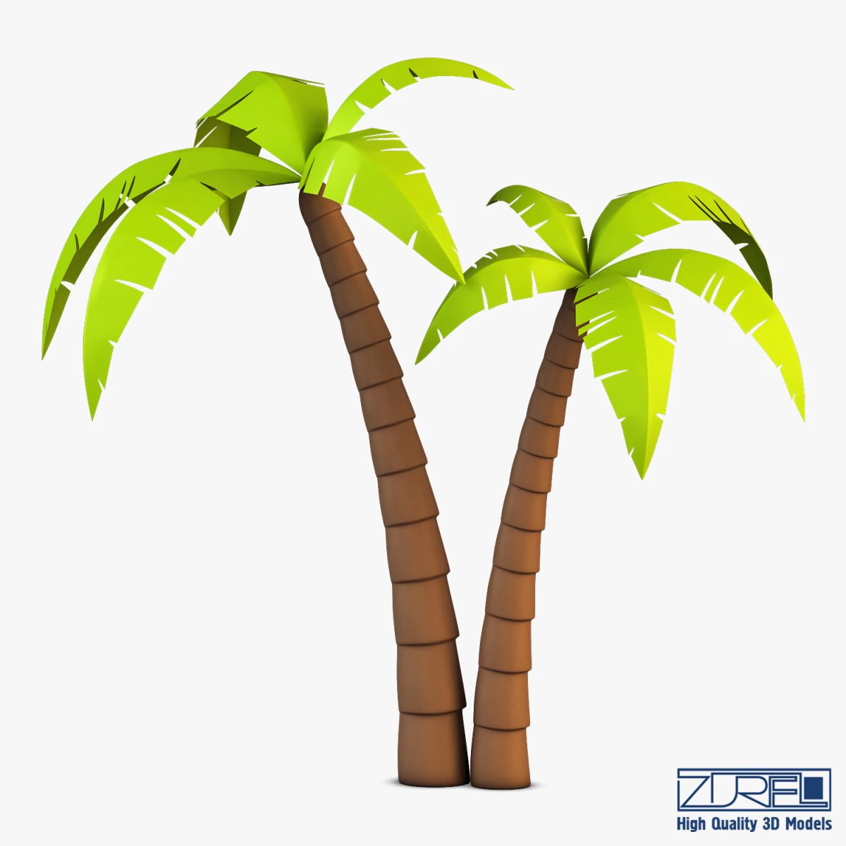 palm tree v 4 3D Model .c4d .max .obj .3ds .fbx .stl .blend 