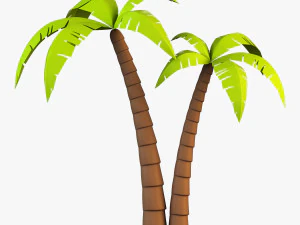 palm tree v 4 3D Model