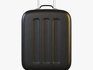 suitcase black v 1 3D Model