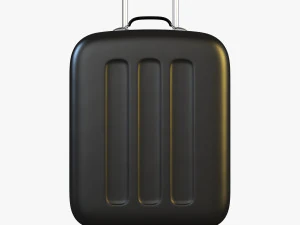 suitcase black v 1 3D Model