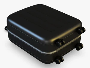 suitcase black v 1 3D Model