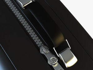 suitcase black v 1 3D Model