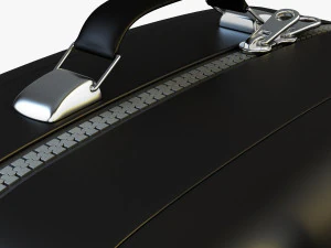 suitcase black v 1 3D Model