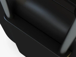 suitcase black v 1 3D Model