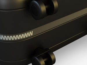 suitcase black v 1 3D Model