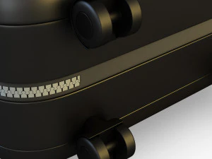 suitcase black v 1 3D Model