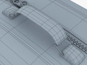 suitcase black v 1 3D Model