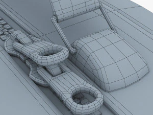 suitcase black v 1 3D Model