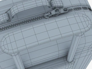 suitcase black v 1 3D Model