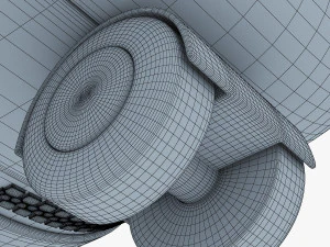 suitcase black v 1 3D Model