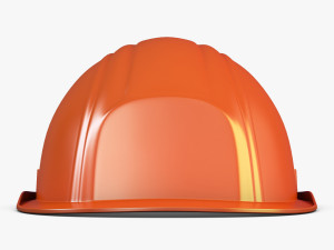 hard hat orange v 1 3D Model