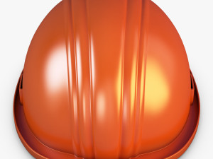 hard hat orange v 1 3D Model