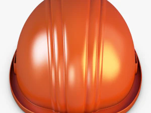 hard hat orange v 1 3D Model
