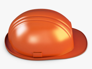 hard hat orange v 1 3D Model