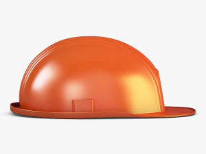 hard hat orange v 1 3D Model