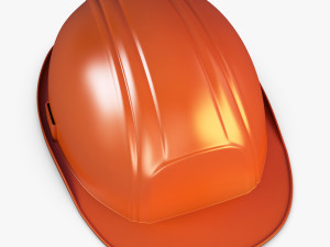 hard hat orange v 1 3D Model