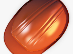 hard hat orange v 1 3D Model