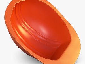 hard hat orange v 1 3D Model