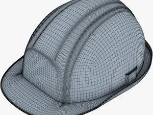 hard hat orange v 1 3D Model