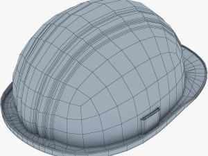 hard hat orange v 1 3D Model
