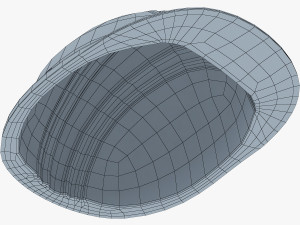 hard hat orange v 1 3D Model