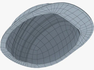 hard hat orange v 1 3D Model