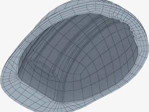 hard hat orange v 1 3D Model