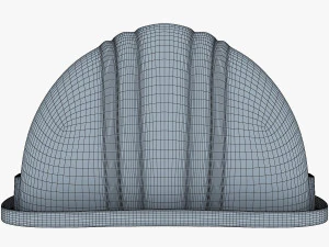 hard hat orange v 1 3D Model