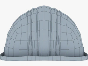 hard hat orange v 1 3D Model