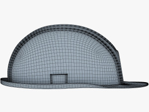hard hat orange v 1 3D Model